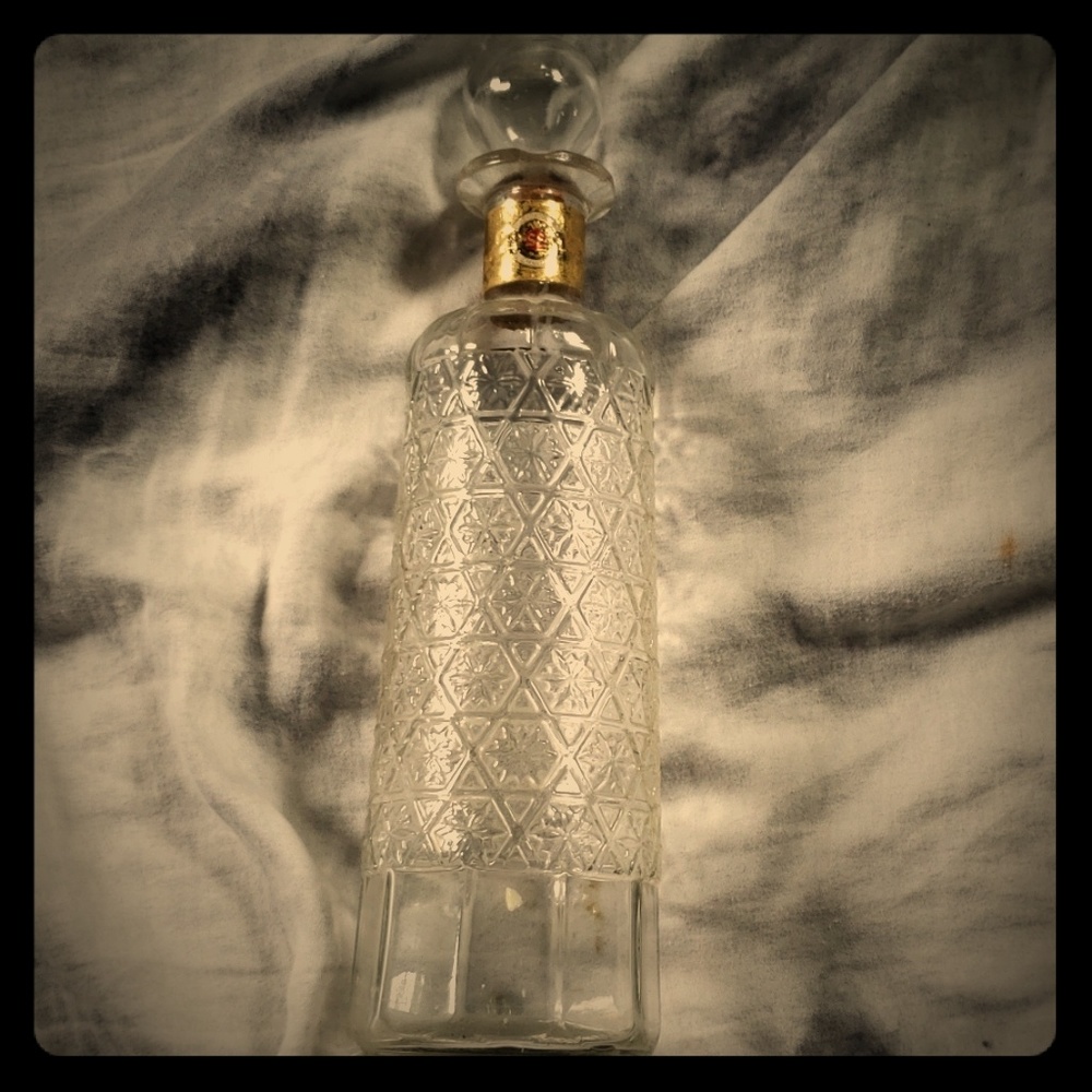 Vintage Glass Decanter Bottle